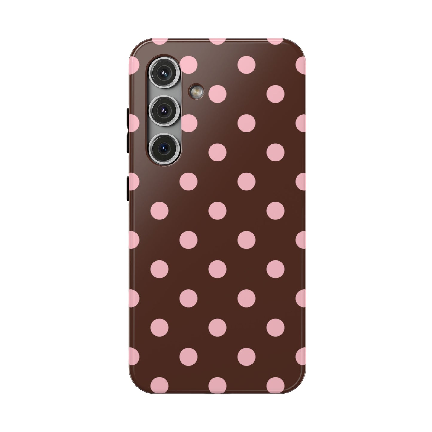 Pink Latte Polka Dots Samsung Case