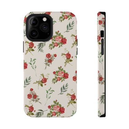 Red Vintage Roses iPhone Case