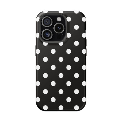 White Polka Dots iPhone Case