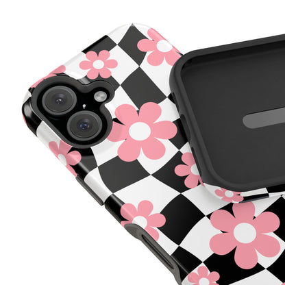 Floral Wavy Checkered iPhone Case from Stella Cases