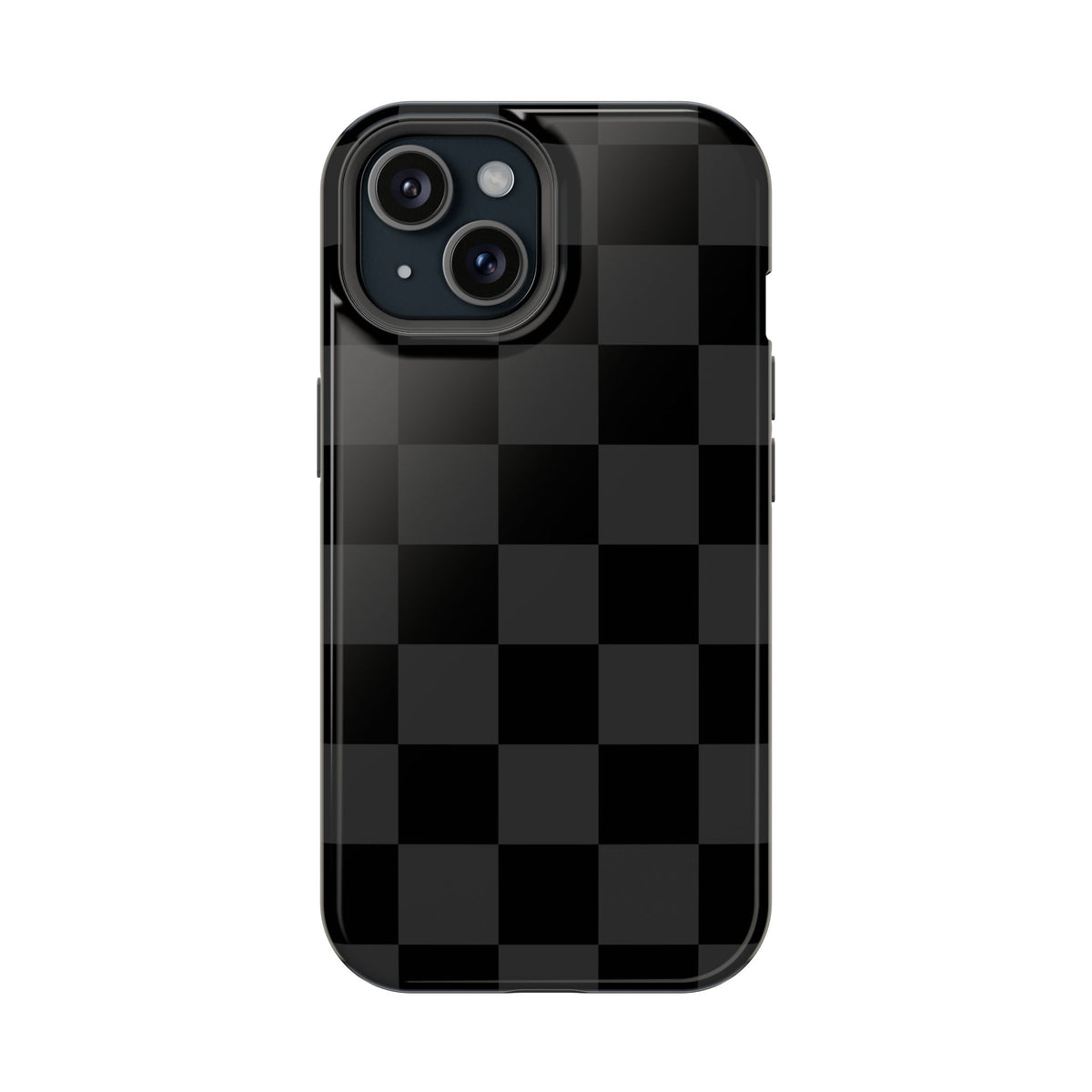 Black Checkered iPhone Case