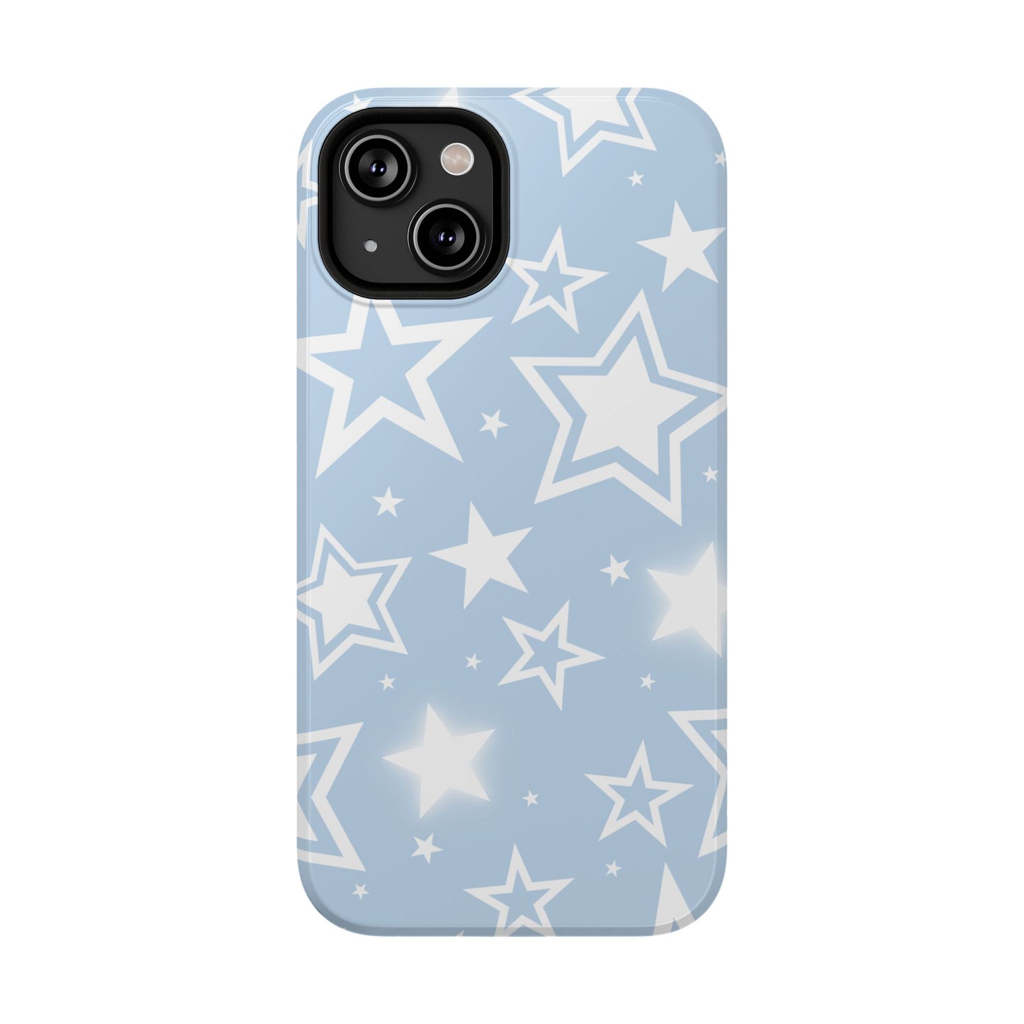 Blue Y2K Stars iPhone Case