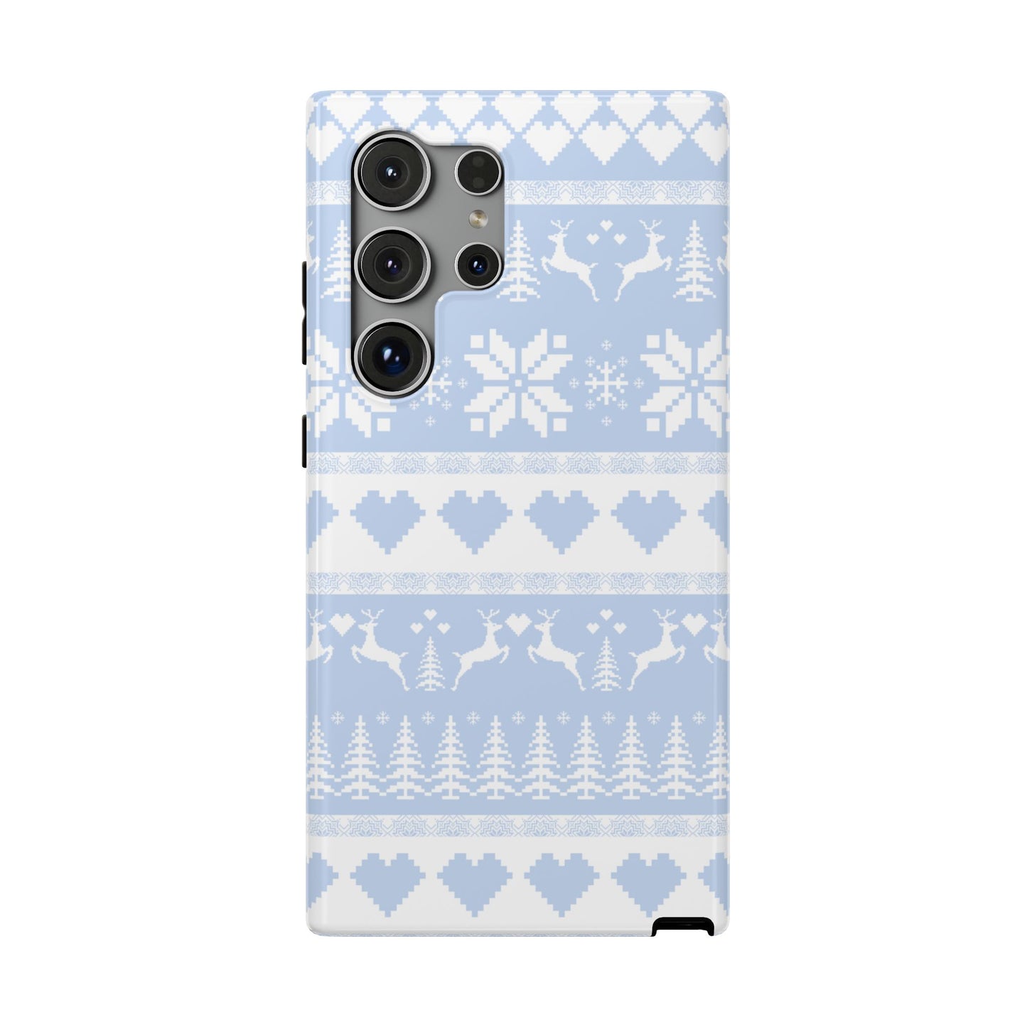 Blue Christmas Sweater Samsung Case
