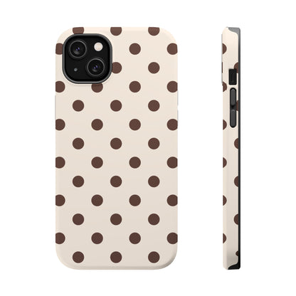 Brown Polka Dots iPhone Case