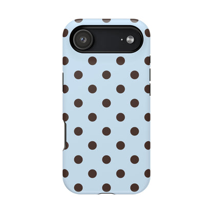 Blueberry Mocha Polka Dots iPhone Case