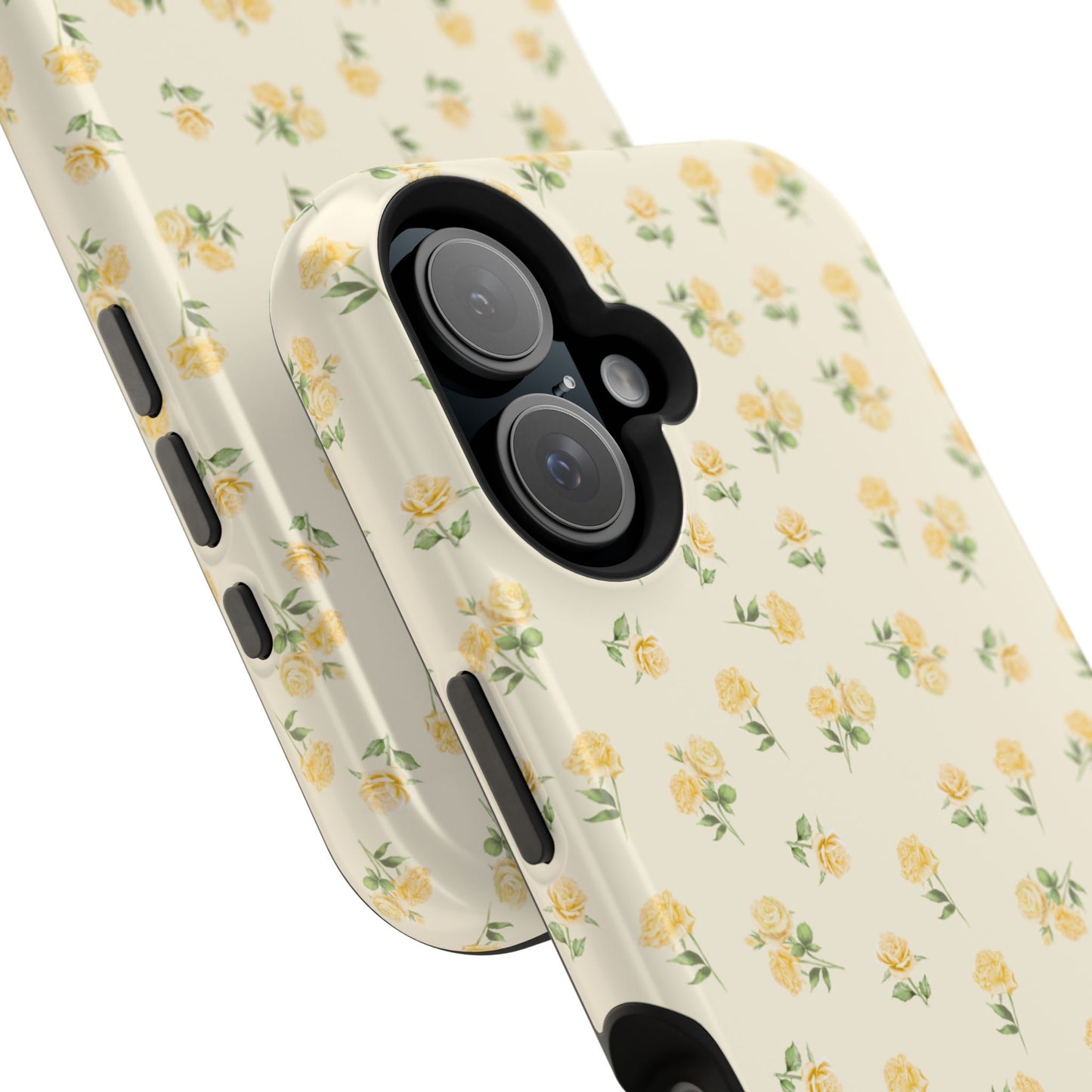 Yellow Ditsy Roses iPhone Case