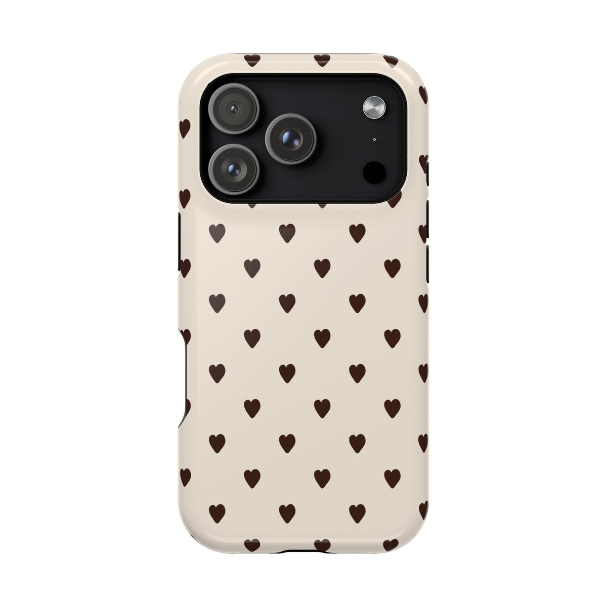 Cocoa Hearts iPhone Case