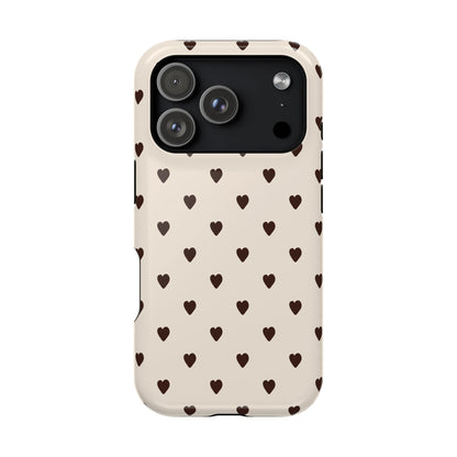 Cocoa Hearts iPhone Case