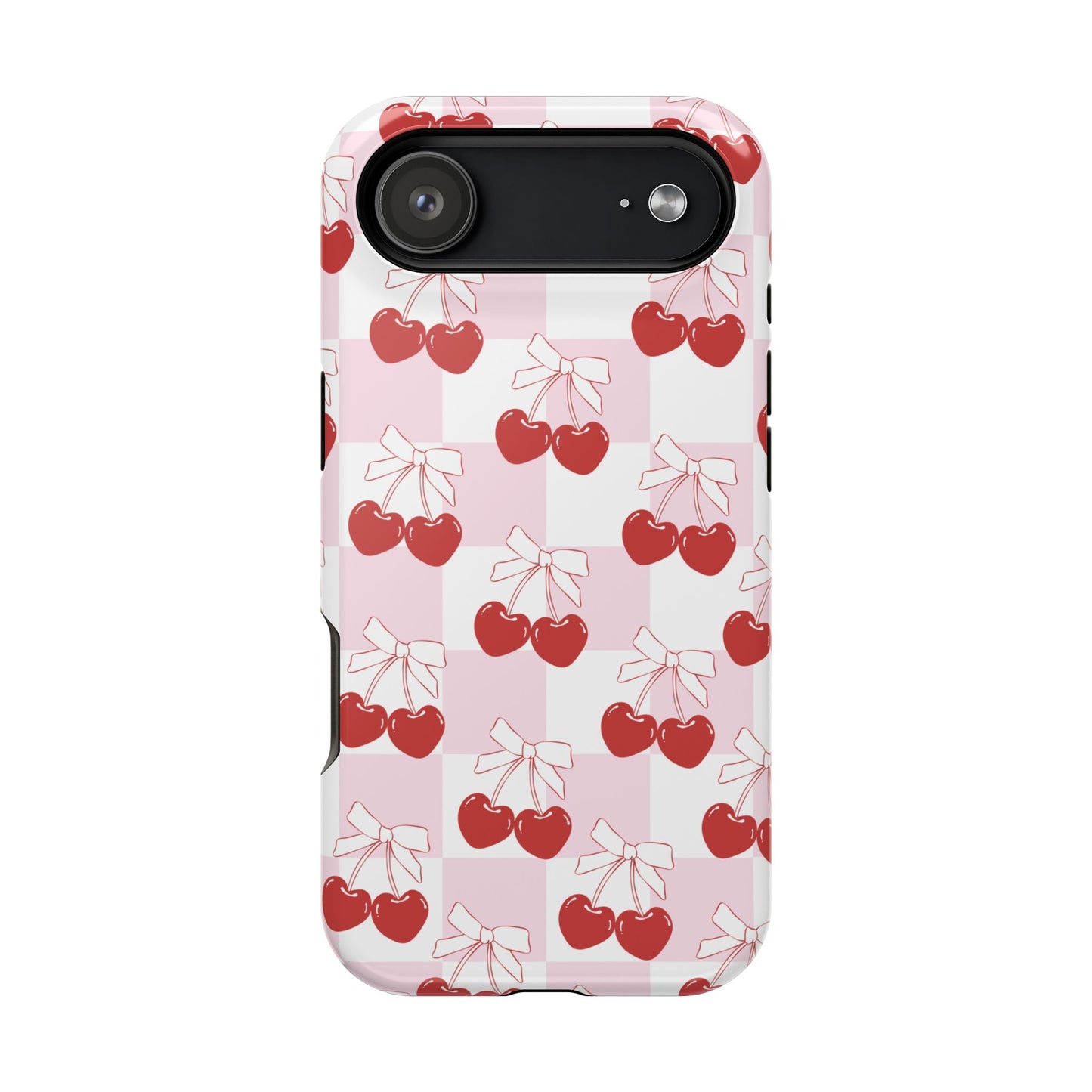 Cherry Bows Coquette iPhone Case