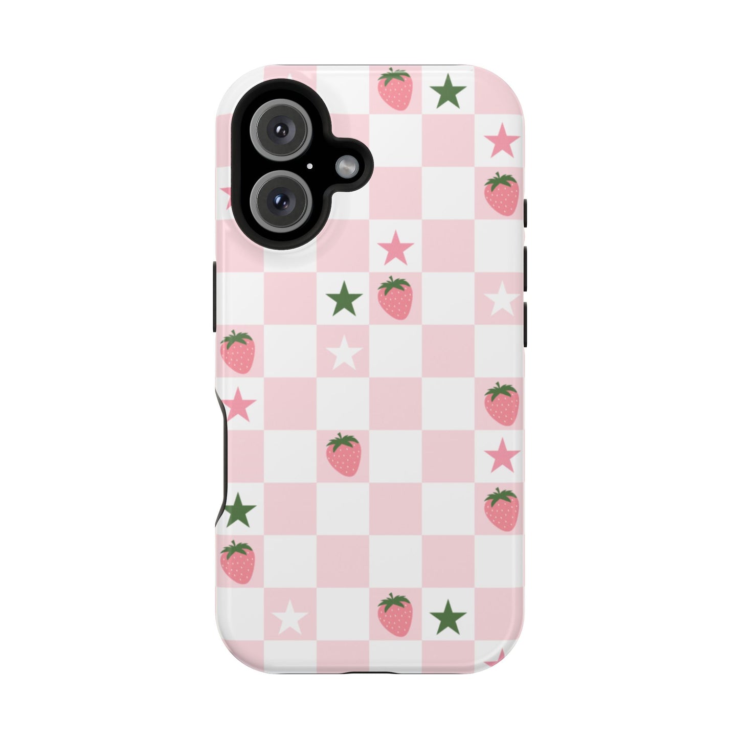 Strawberry Check iPhone Case