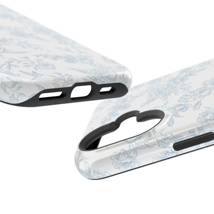 French Blue Toile iPhone Case
