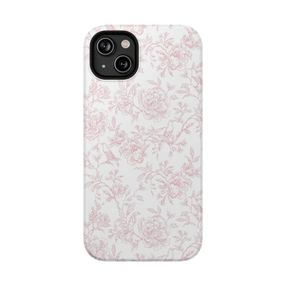 French Rosy Toile iPhone Case