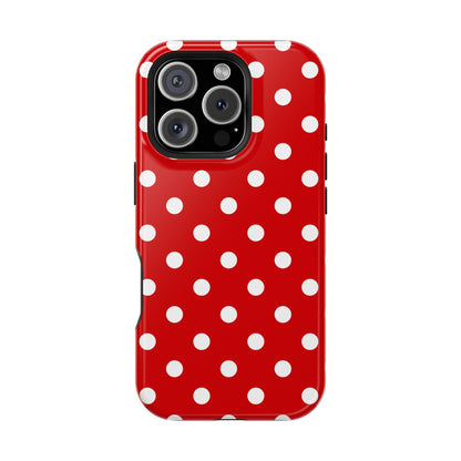 Red Polka Dots iPhone Case