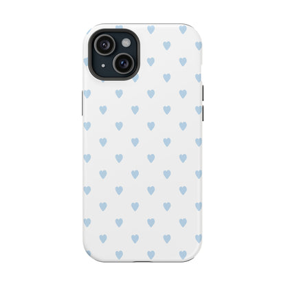 Blue Little Hearts iPhone Case