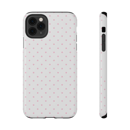 Pink Clouds Mini Dots iPhone Case