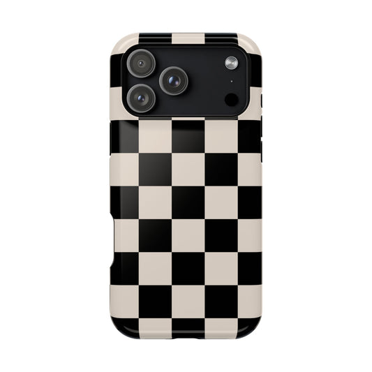 Espresso Checkered iPhone Case