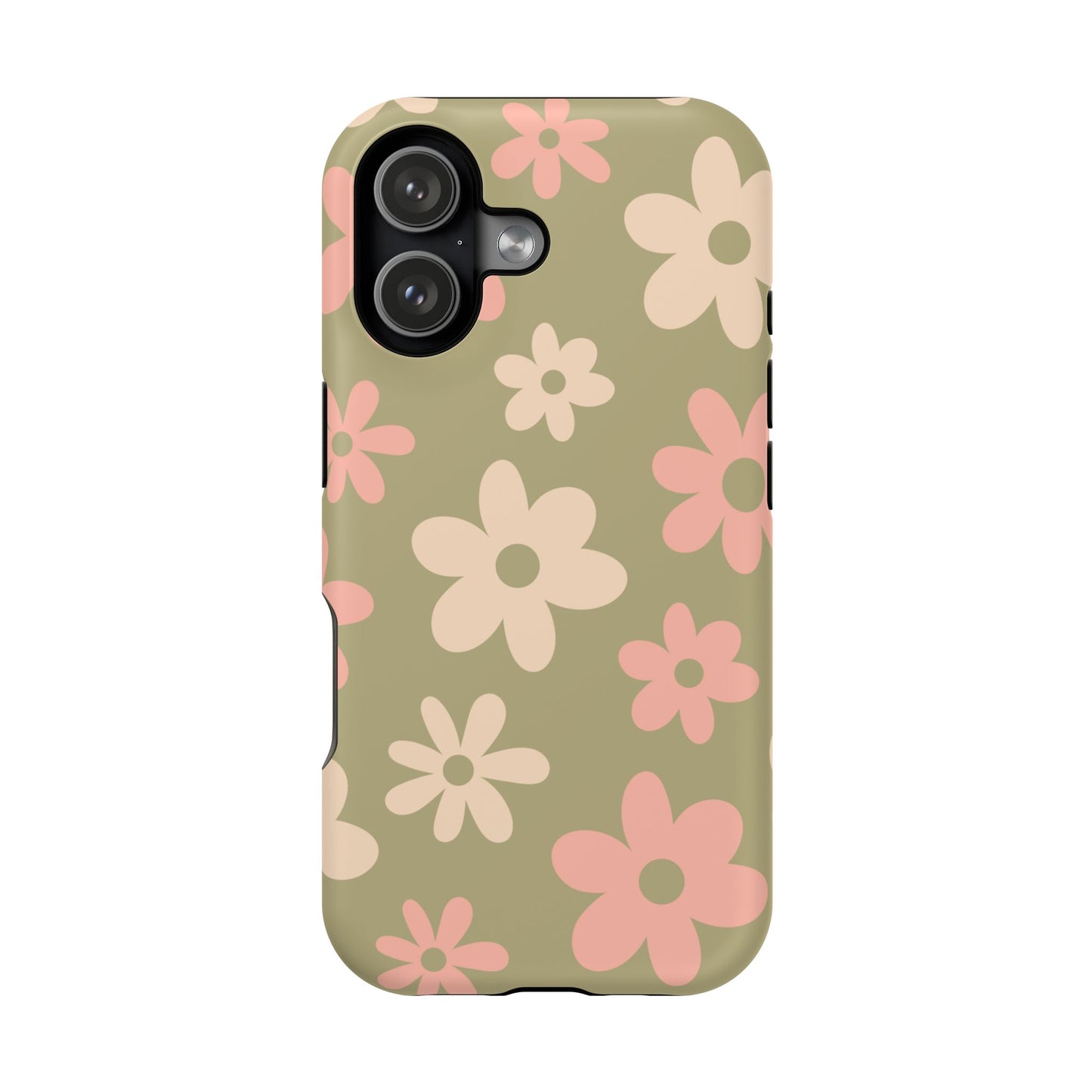 Green Flower Power iPhone Case