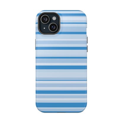 Blue Candy Stripes iPhone Case