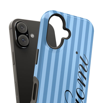Personalized Seaside Stripes iPhone Case