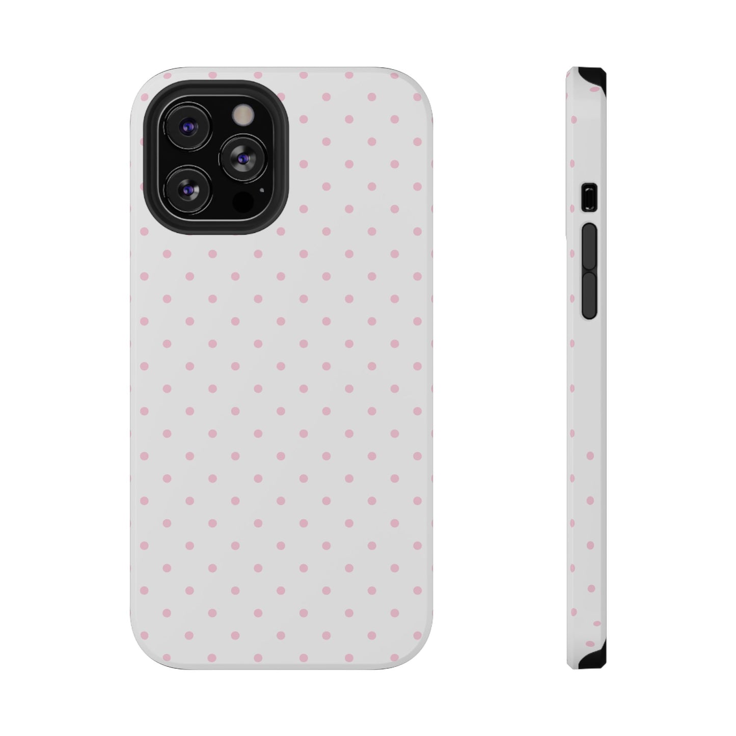 Pink Clouds Mini Dots iPhone Case