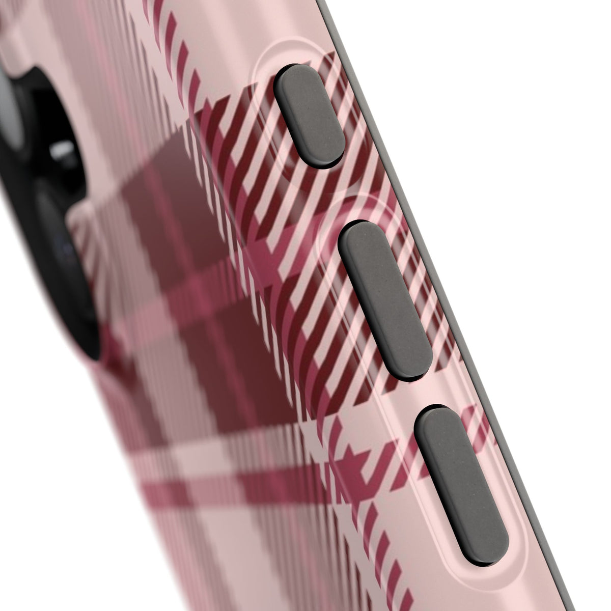 Burgundy Plaid iPhone Case