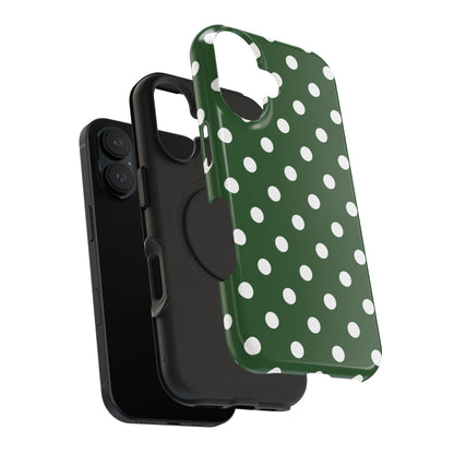 Green Polka Dots iPhone Case