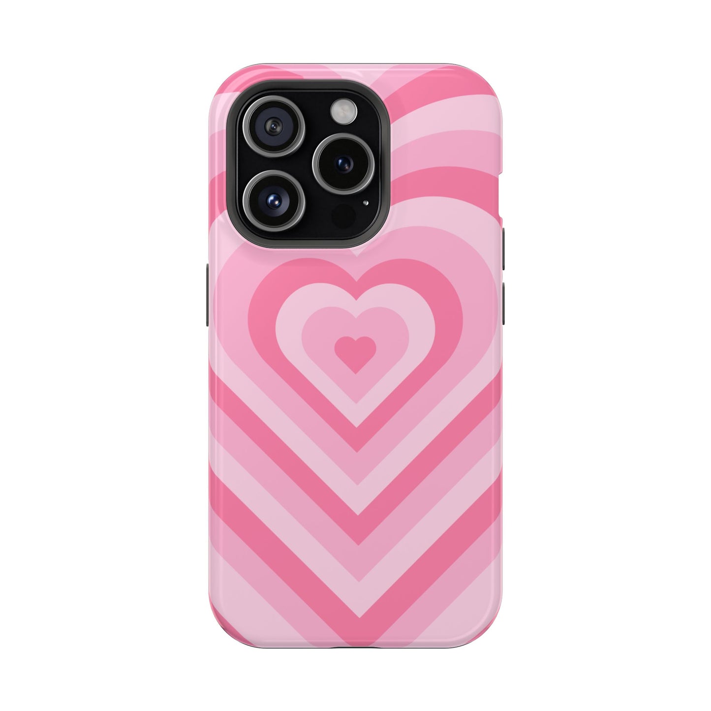 Pink Glowing Hearts iPhone Case