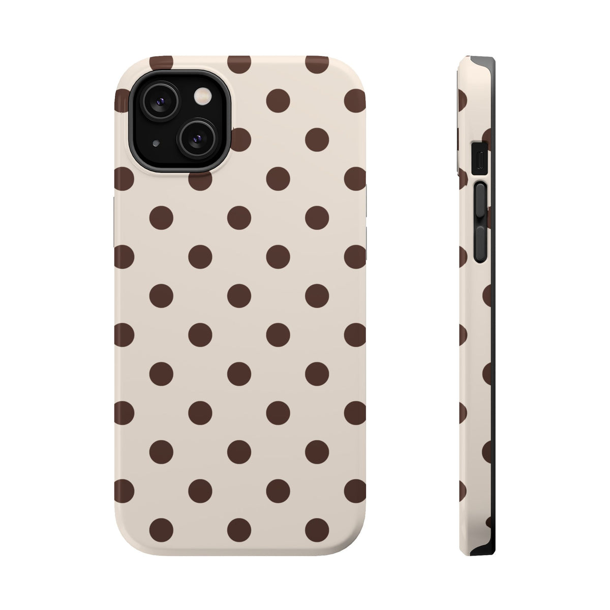 Brown Polka Dots iPhone Case