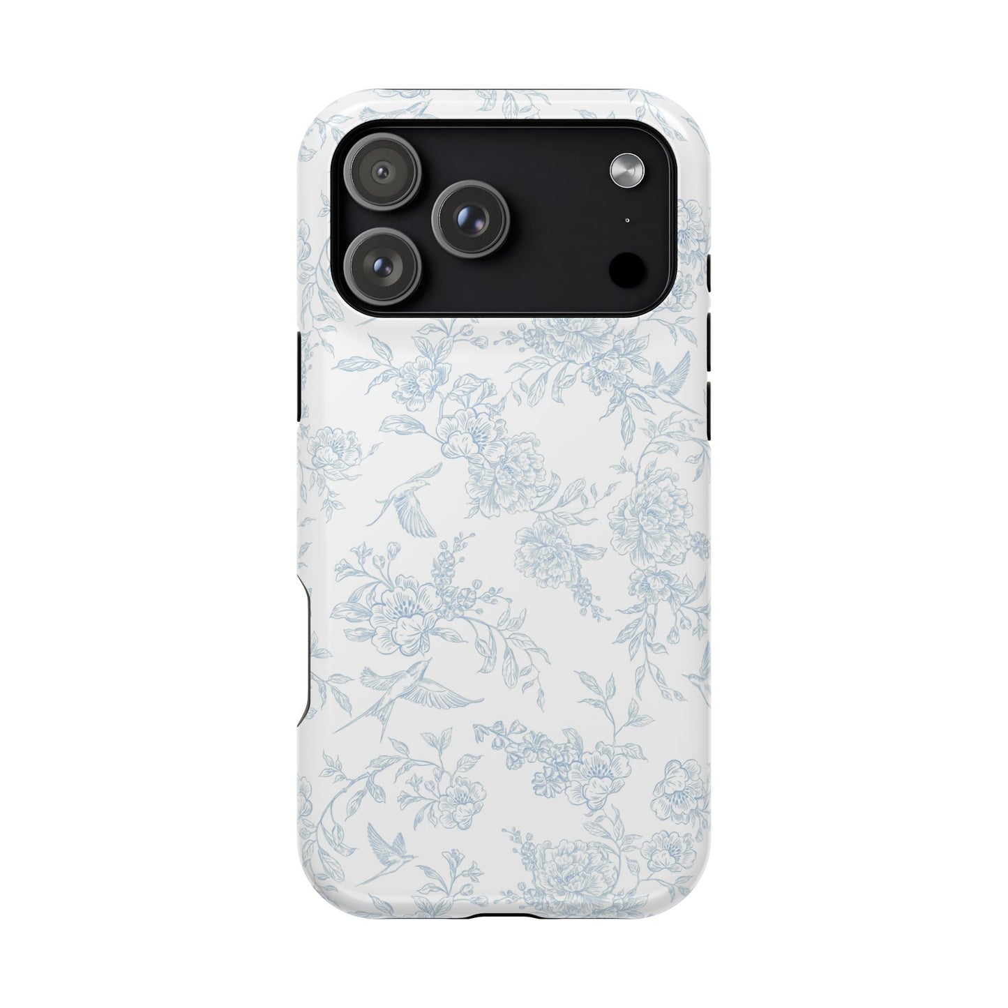 French Blue Toile iPhone Case