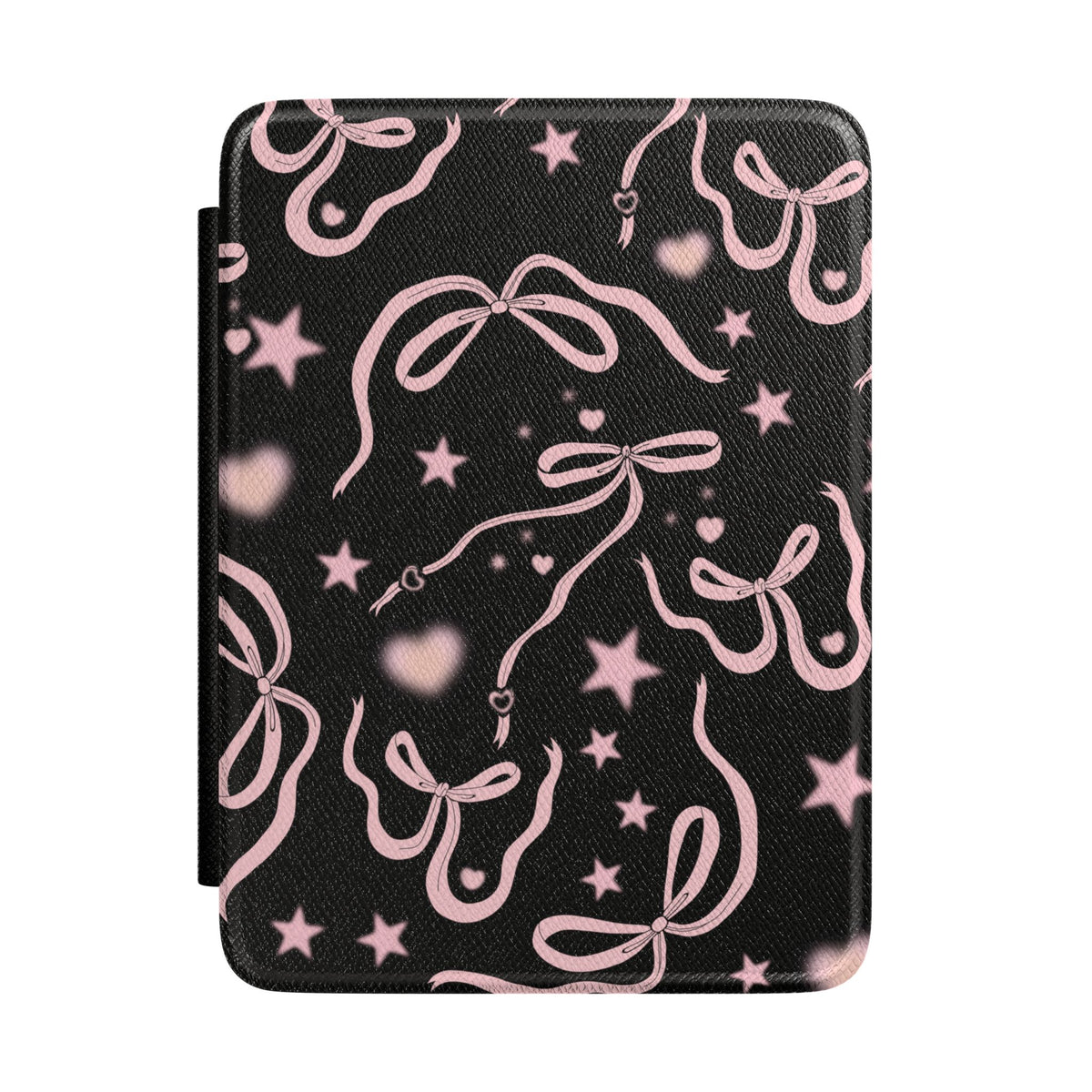 Black Cosmic Bows Kindle Case