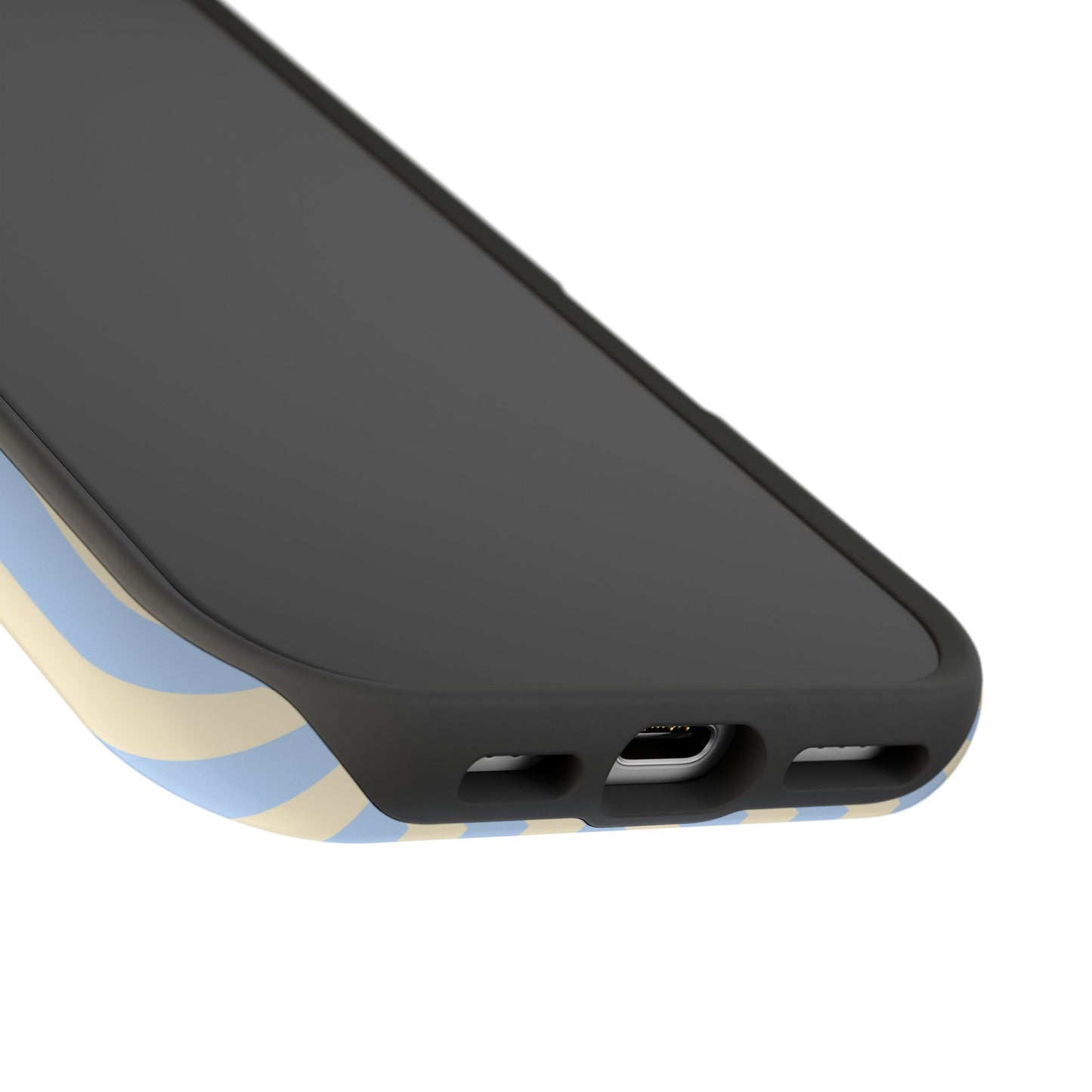 Lemon Sky Stripes iPhone Case
