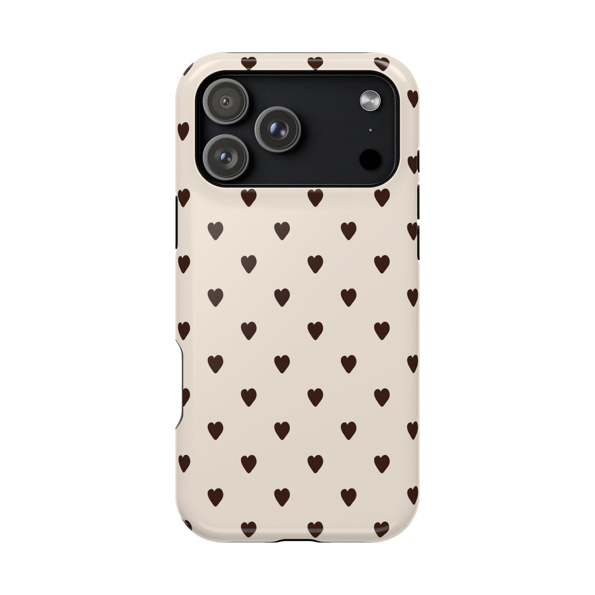 Cocoa Hearts iPhone Case