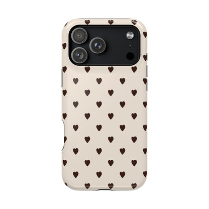 Cocoa Hearts iPhone Case