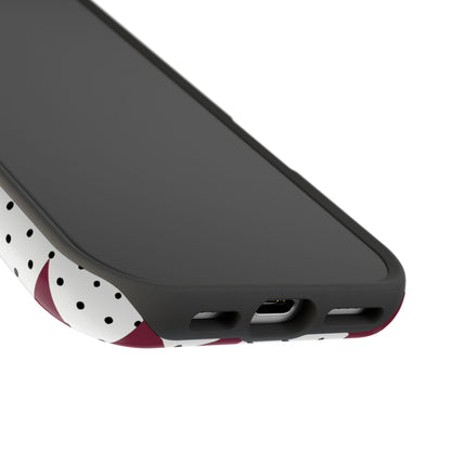 Burgundy Star iPhone Case