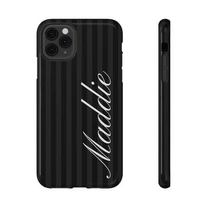 Custom Black Stripes iPhone Case