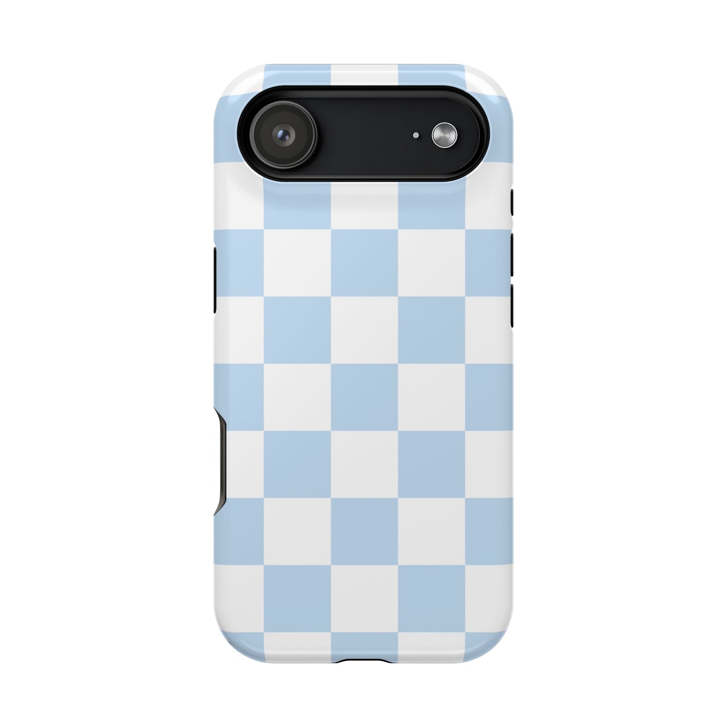 Pastel Blue Checkered iPhone Case