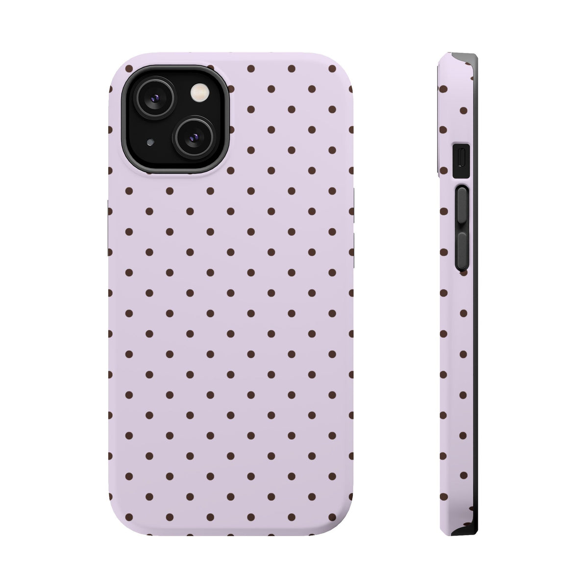 Berry Mocha Mini Dots iPhone Case