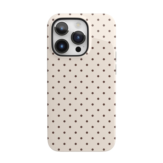 Brown Mini Polka Dots iPhone Case