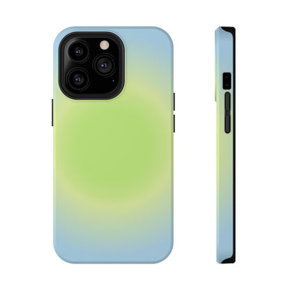 Green & Blue Aura iPhone Case