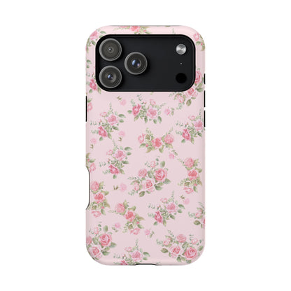 Pink Vintage Roses iPhone Case