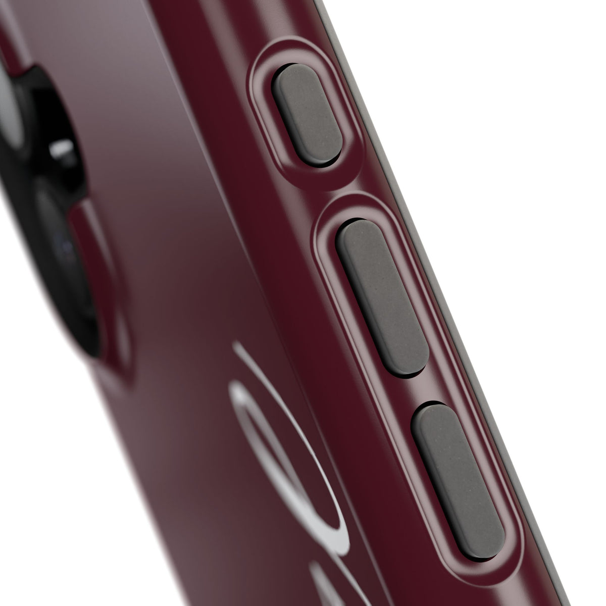Personalized Burgundy iPhone Case