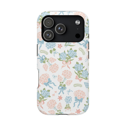 Hydrangea Bows iPhone Case