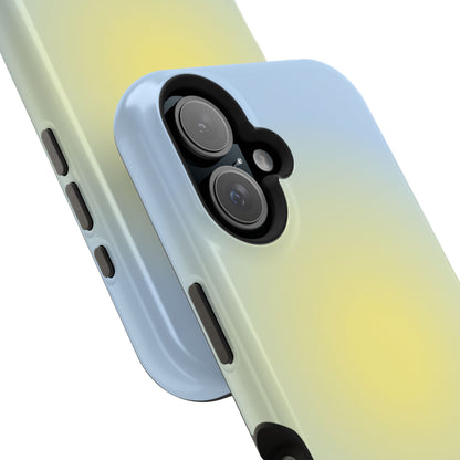 Yellow & Blue Aura iPhone Case