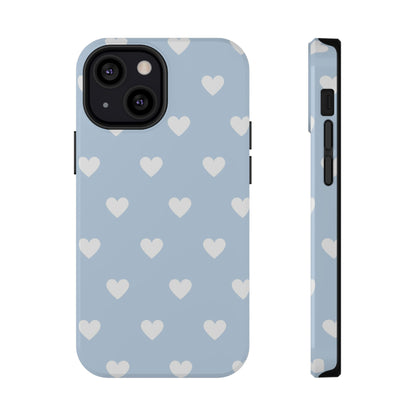 Blue Hearts iPhone Case