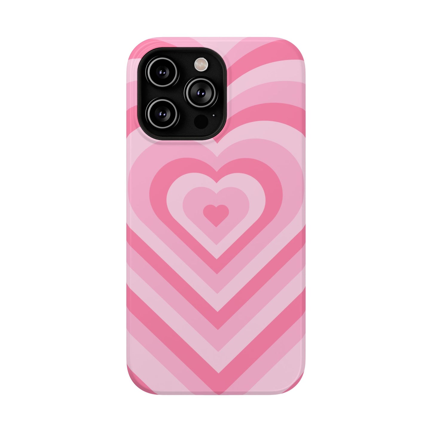 Pink Glowing Hearts iPhone Case