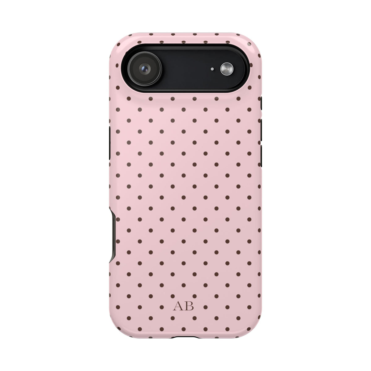 Custom Strawberry Mocha Mini Dots iPhone Case