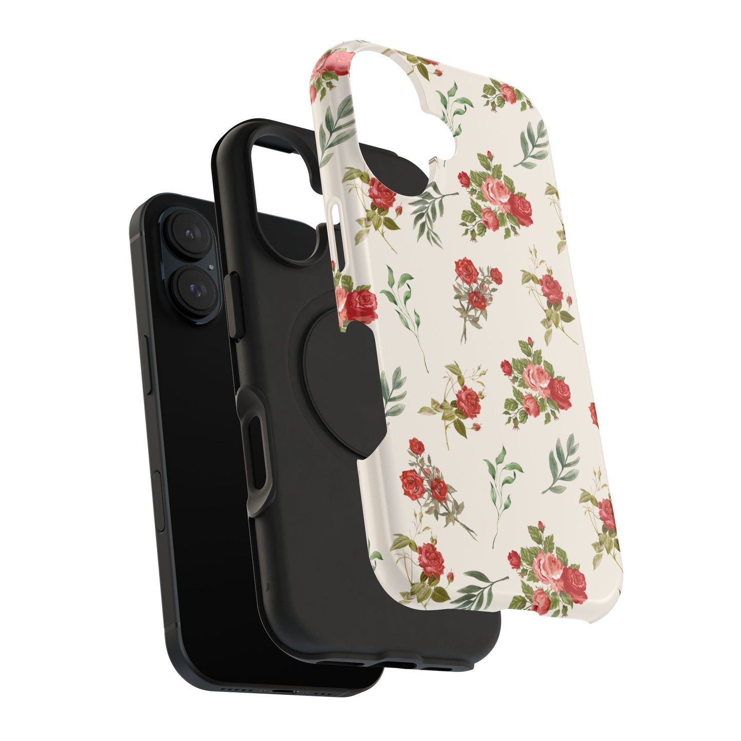 Red Vintage Roses iPhone Case