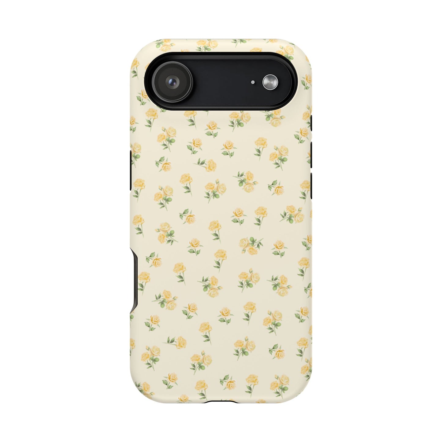 Yellow Ditsy Roses iPhone Case