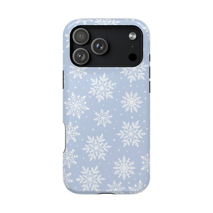 Blue Snowflakes iPhone Case