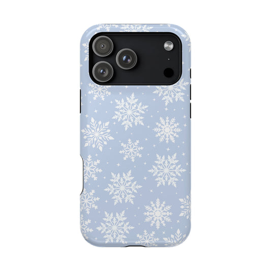 Blue Snowflakes iPhone Case
